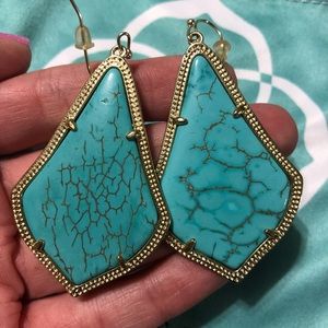Kendra Scott “Alexandra” Turquoise Earrings